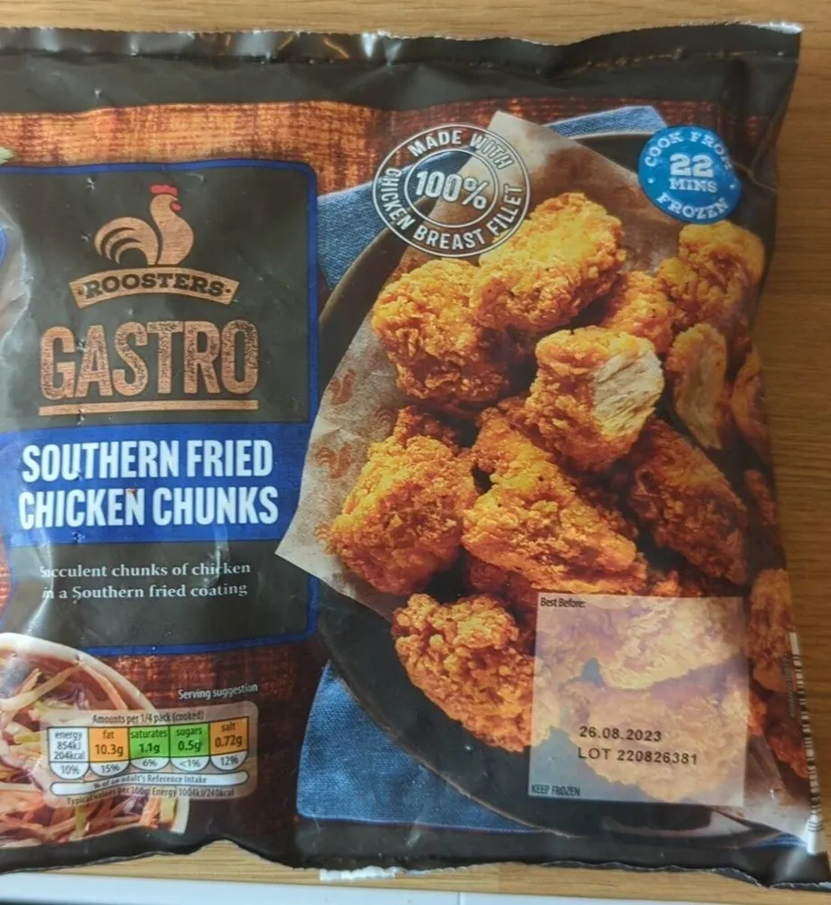 Southern fried chicken chunks