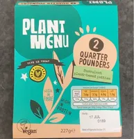 Plant Menu Quarter Pounders