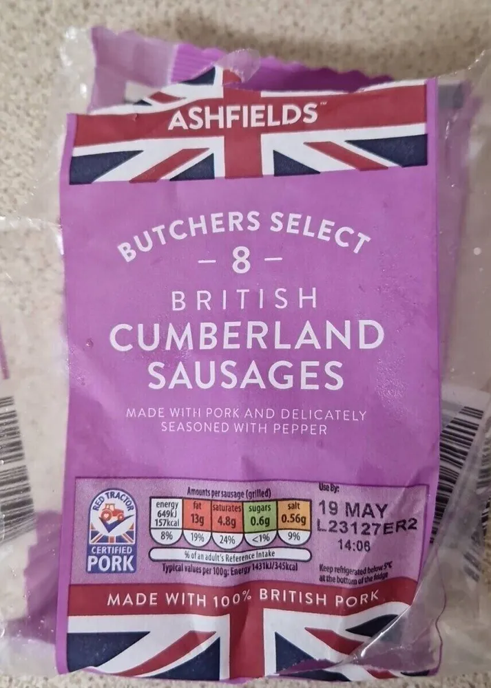 Aldi cumberland sausages