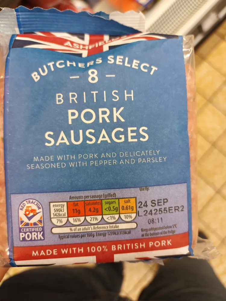 Butcher's Select Pork Sausages