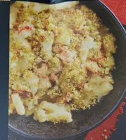 Lobster crayfish and crab Mac and Cheese