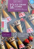 Ice cream cones 12 mini