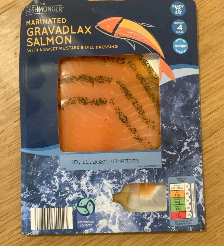 Marinated salmon