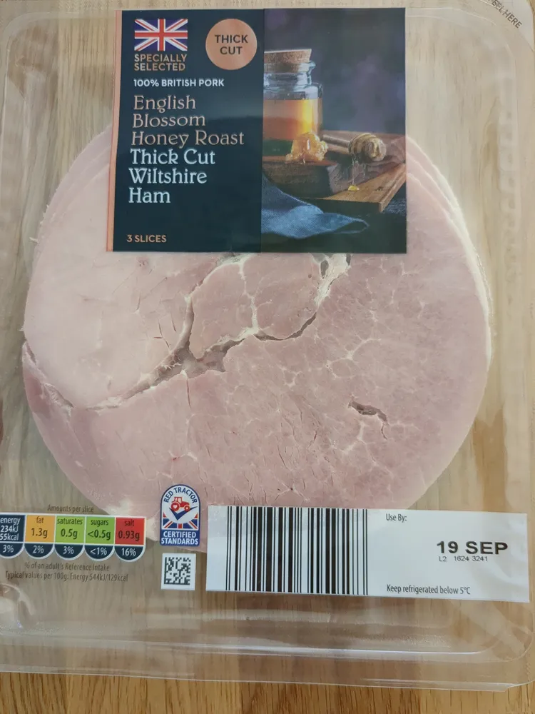 English Blossom Honey Roast Thick Cut Wiltshire Ham