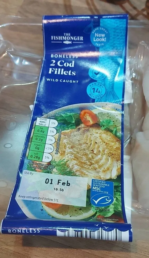 Boneless cod fillets