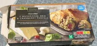 Mushroom brie cranberry parcel
