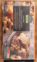 2 Butternut squash and chickpea pastry parcels
