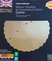 Specially Selected Mature Cheddar and Caramelised Onion Quiche