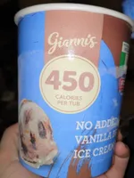 No added sugar vanilla brownie ice cream
