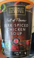 Jerk spiced chicken soup