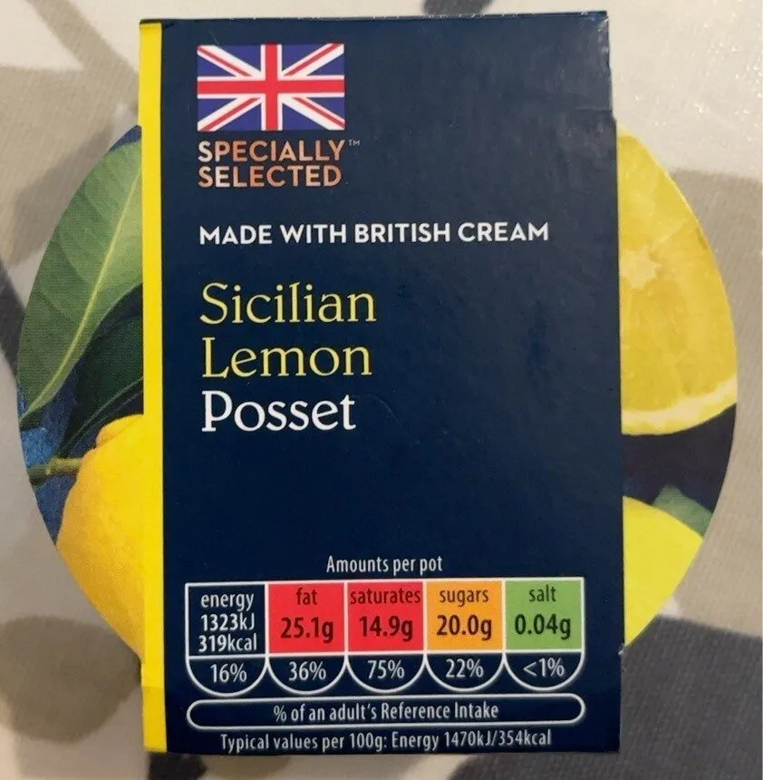 Sicilian Lemon Posset