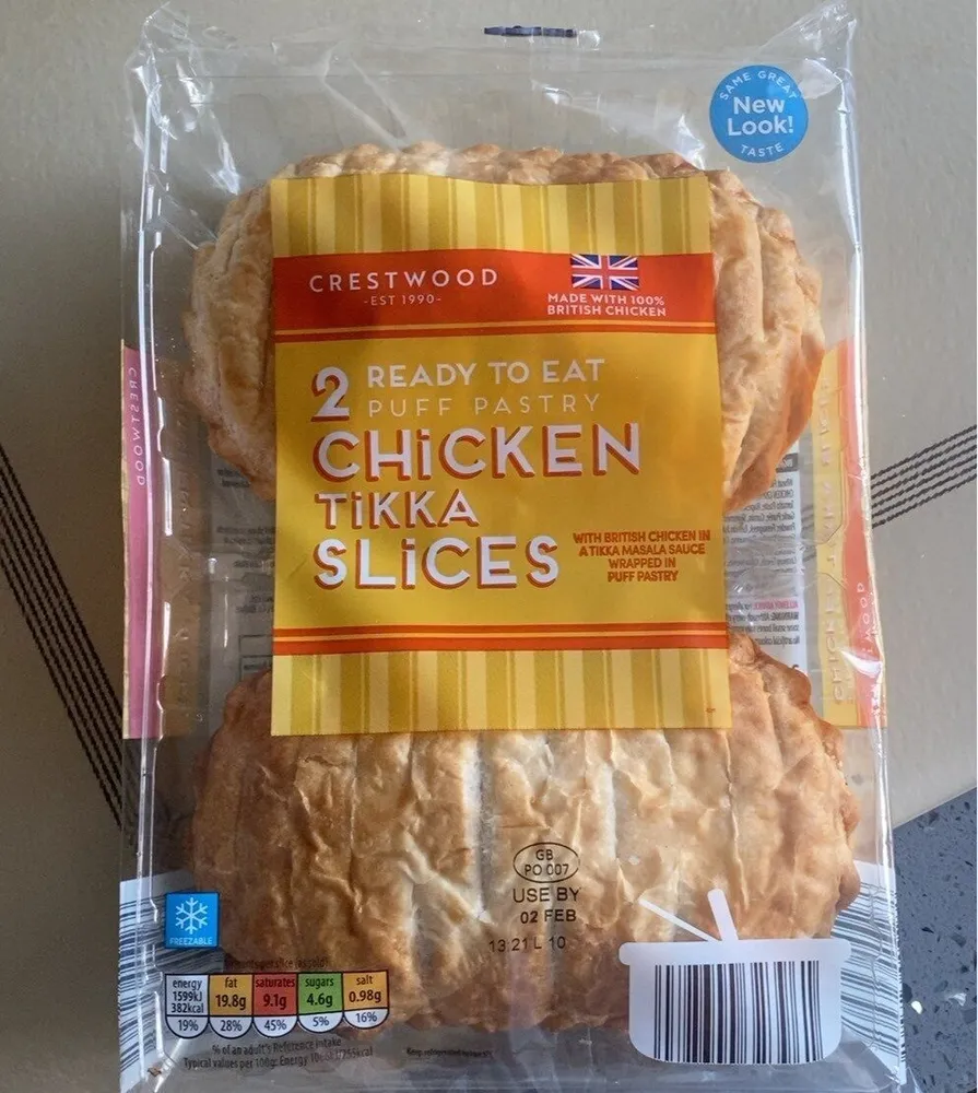 chicken tikka slices