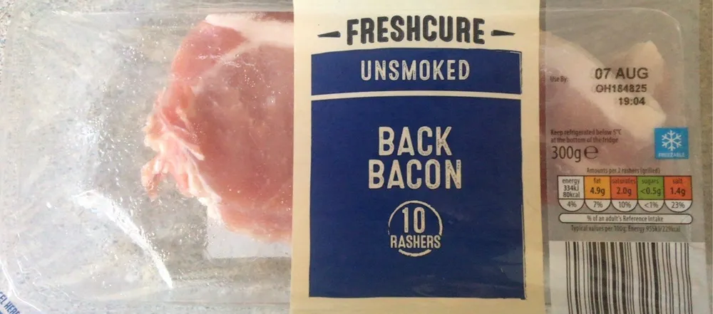 Unsmoked Back Bacon