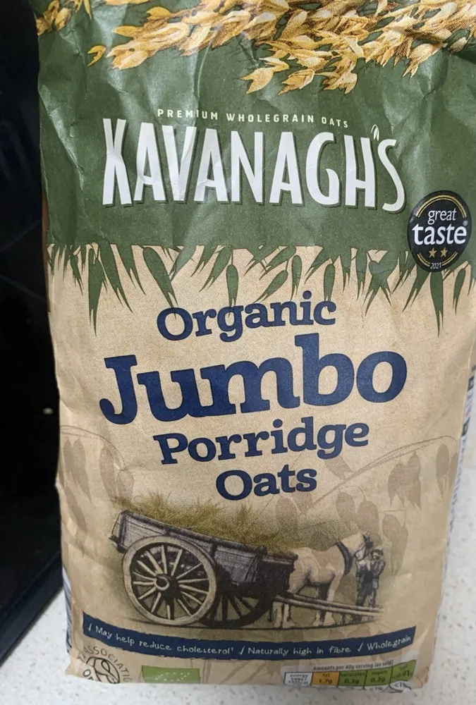 Organic jumbo porrige oats