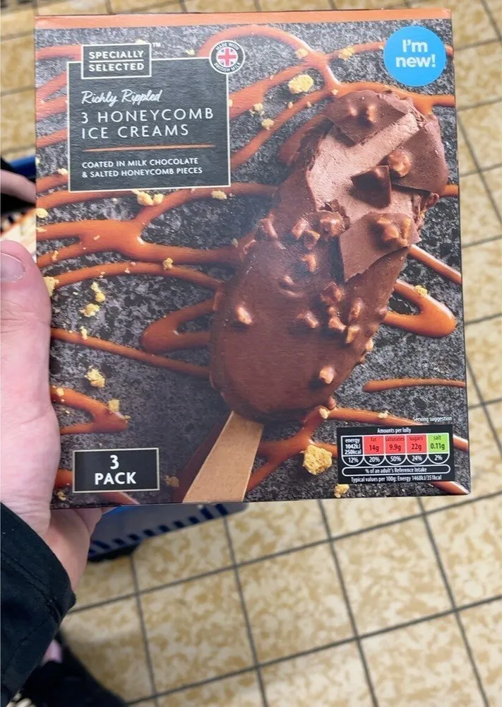 Honeycomb ice cream