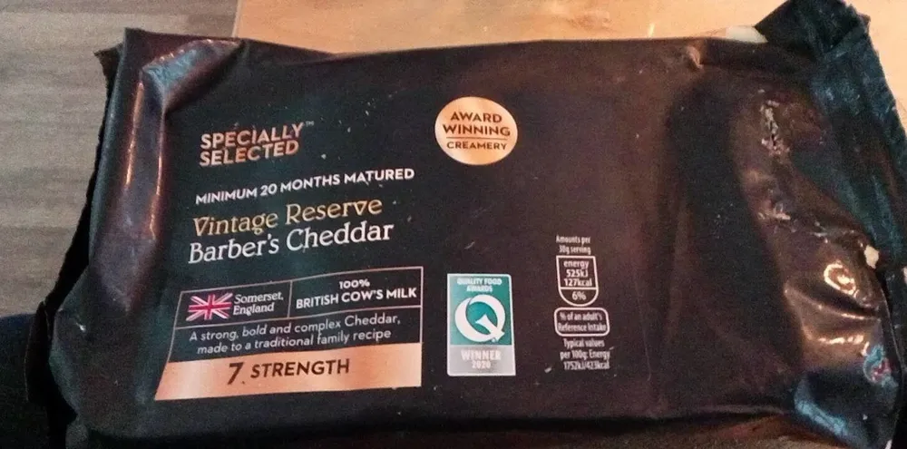 Vintage Reserve Barber's Cheddar
