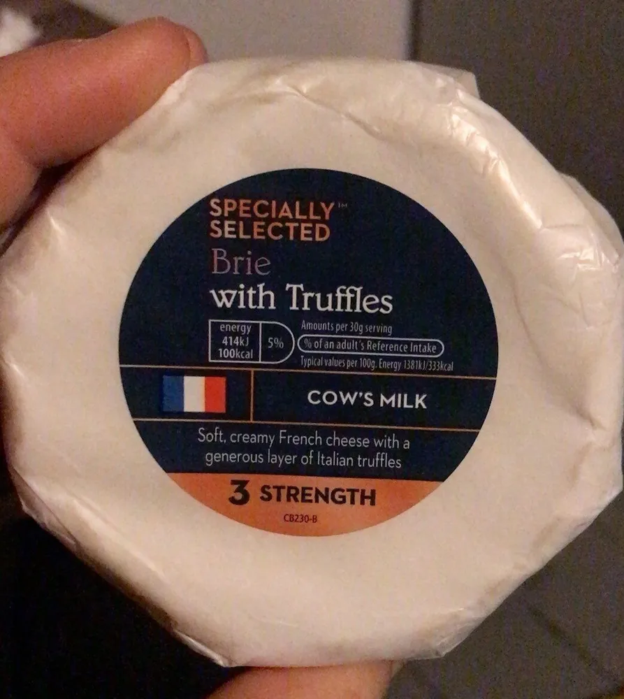 Brie with truffles