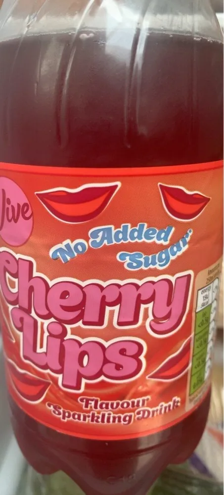 Cherry lips flavour sparkling drink