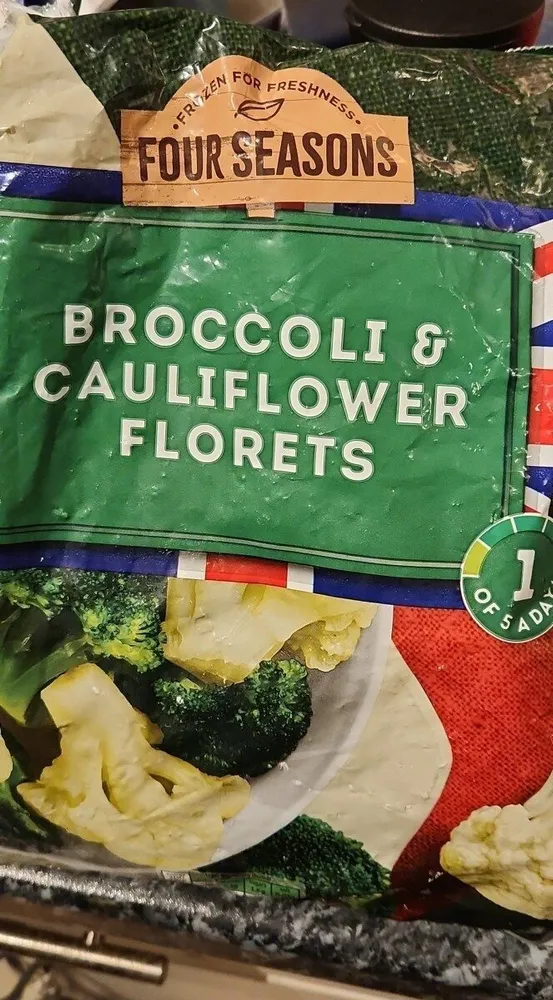 broccoli and cauliflower florets
