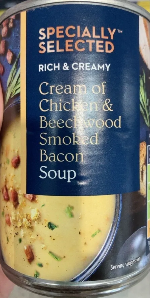 Cream of Chicken & Beechwood Smoked Bacon Soup