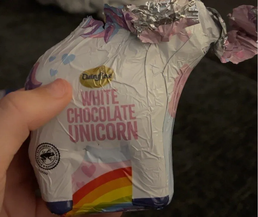 White chocolate unicorn