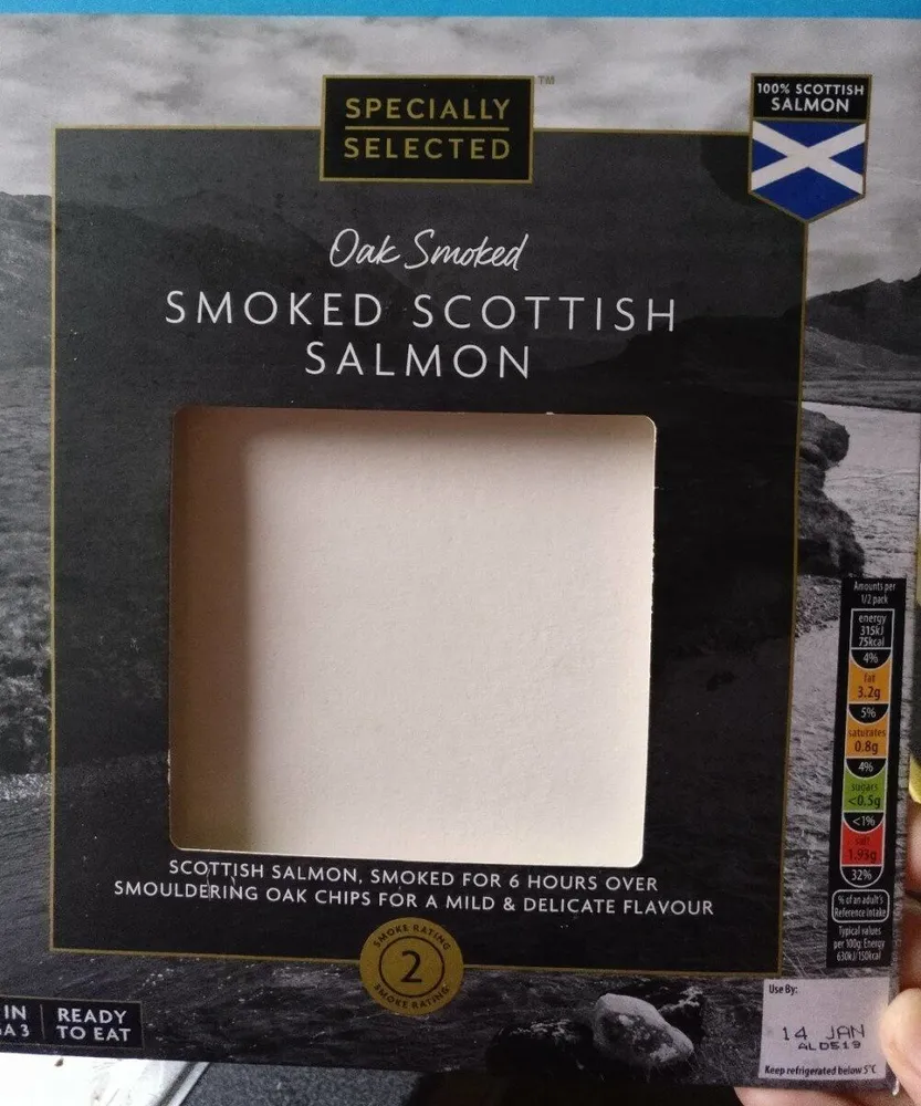 Salmón escocés ahumado