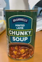 Minted lamb chunky soup