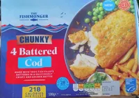 4 Chunky Battered Cod