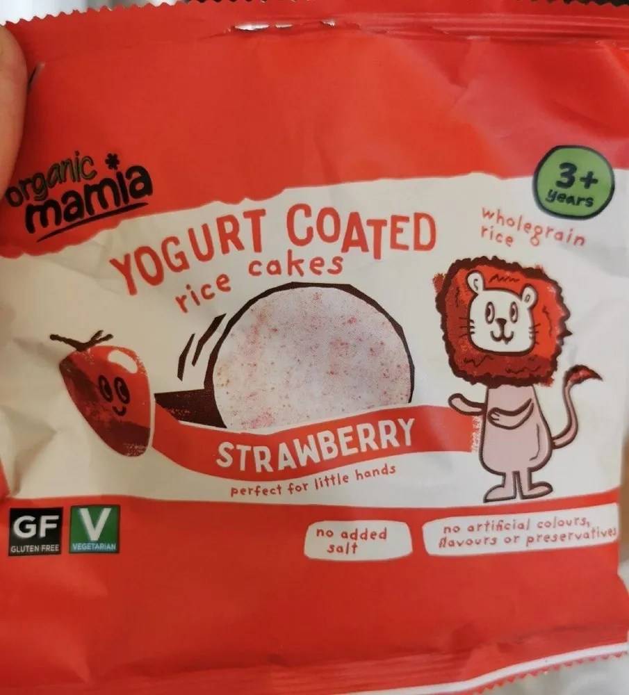 Yogurt Coated Rice Cakes Stawberry