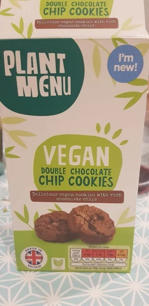 Vegan double chocolate chip cookies