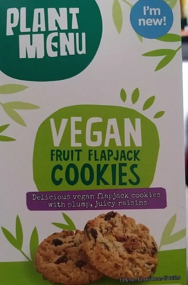 Plant Menu Vegan Fruit Flapjack Cookies