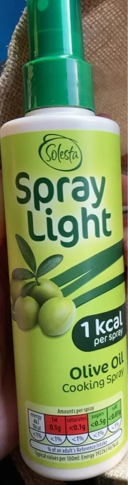 Spray light olive oil