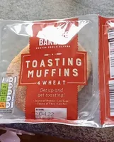 4 wheat toasting muffins