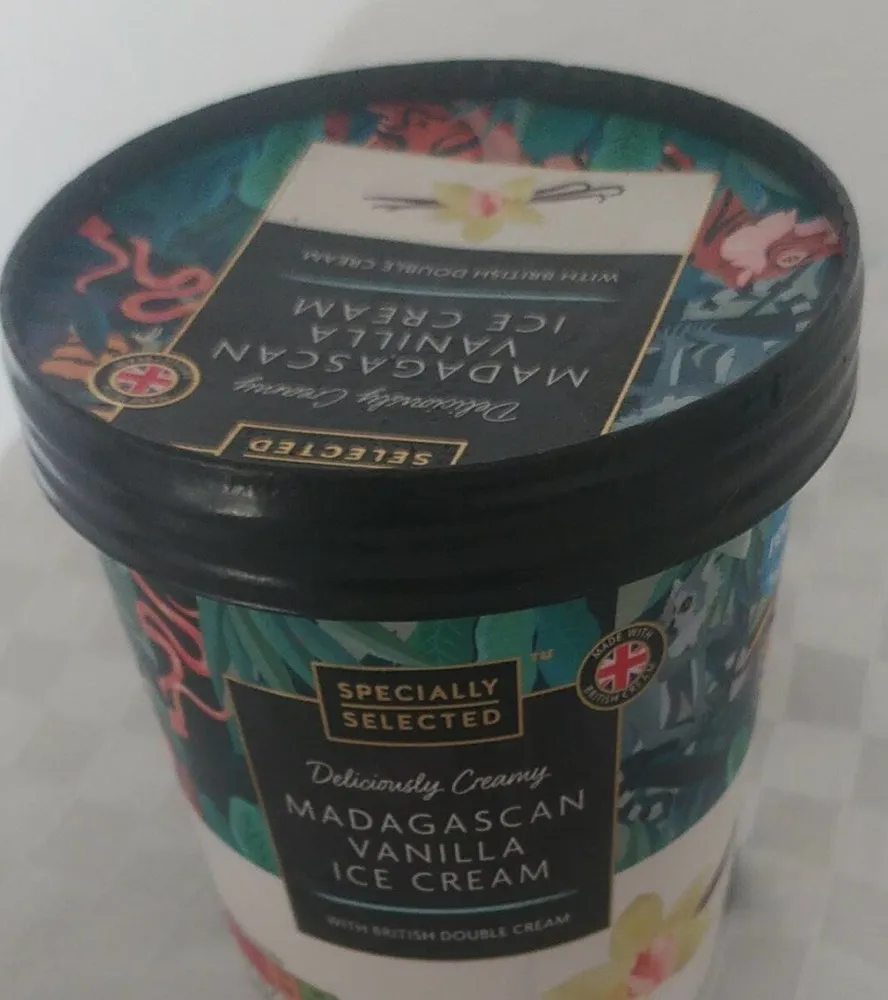 Madagascan vanila içe cream
