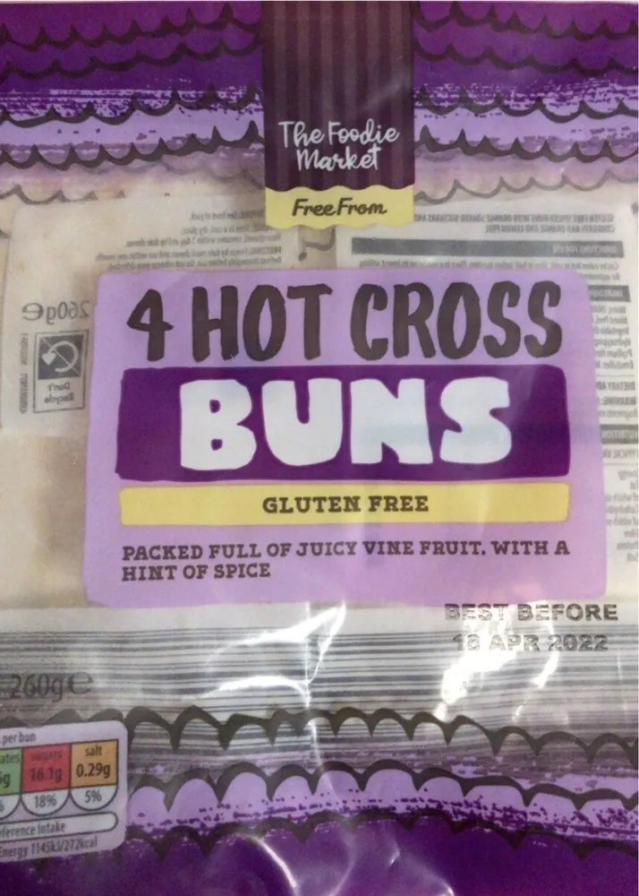 GF hot cross buns