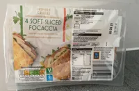 4 soft sliced focaccia