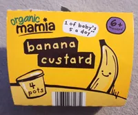 Organic mamia banana custard
