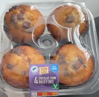 4 Chocolate Chunk Muffins