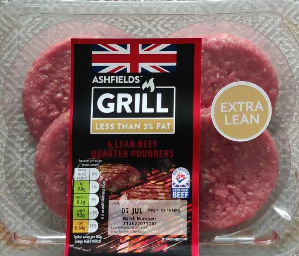 4 lean beef Quarter Pounders