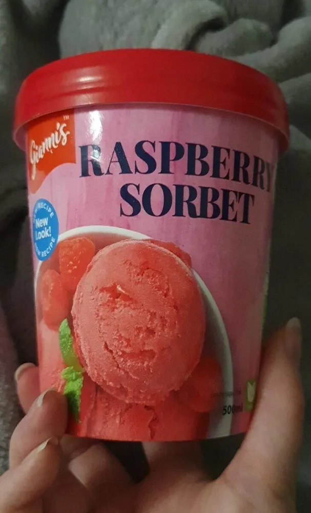 Raspberry sorbet