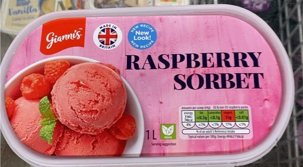 Raspberry sorbet