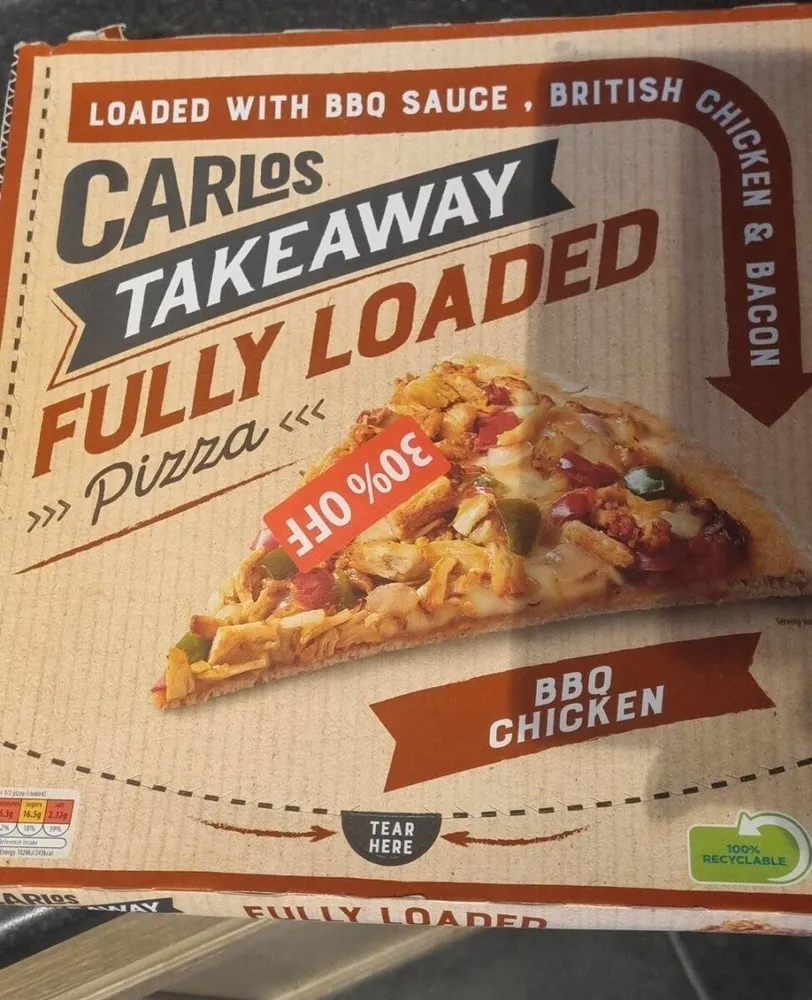 Carlos BBQ chicken pizza