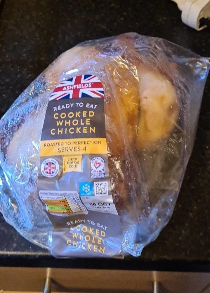 Cooked whole chicken
