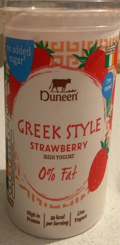 Strawberry Greek style yogurt