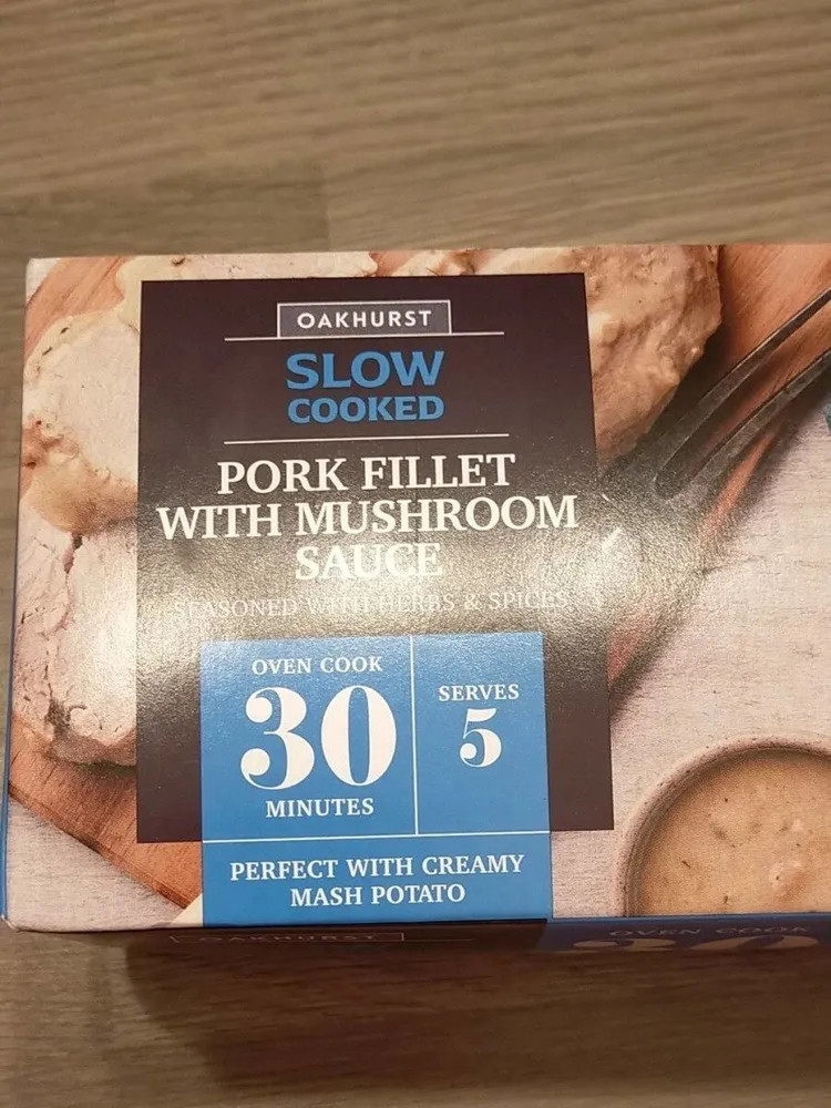 Pork fillet with mushroom sauce