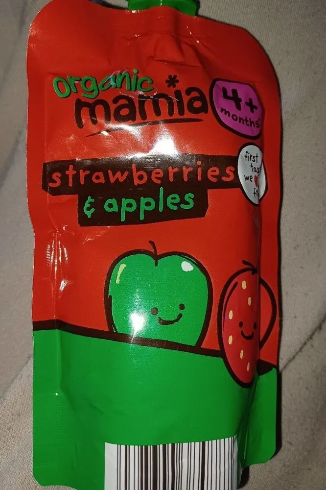 Strawberries and apple