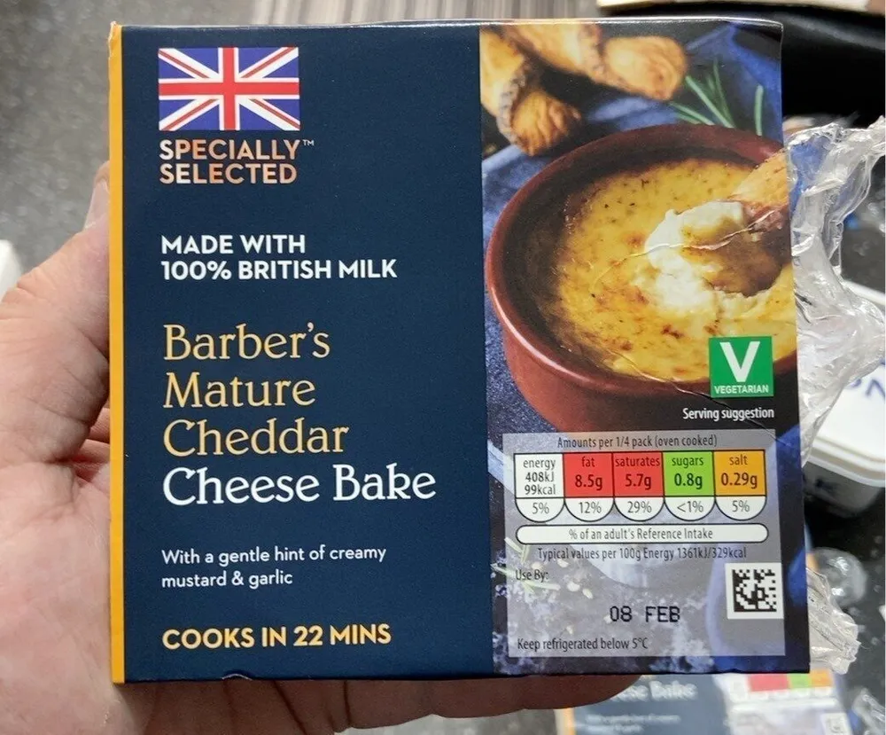 Mature chedder cheese bake