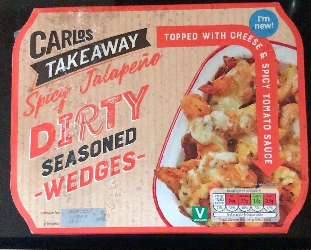 Carlos takeaway spicy jalapeño Dirty seasoned Wedges