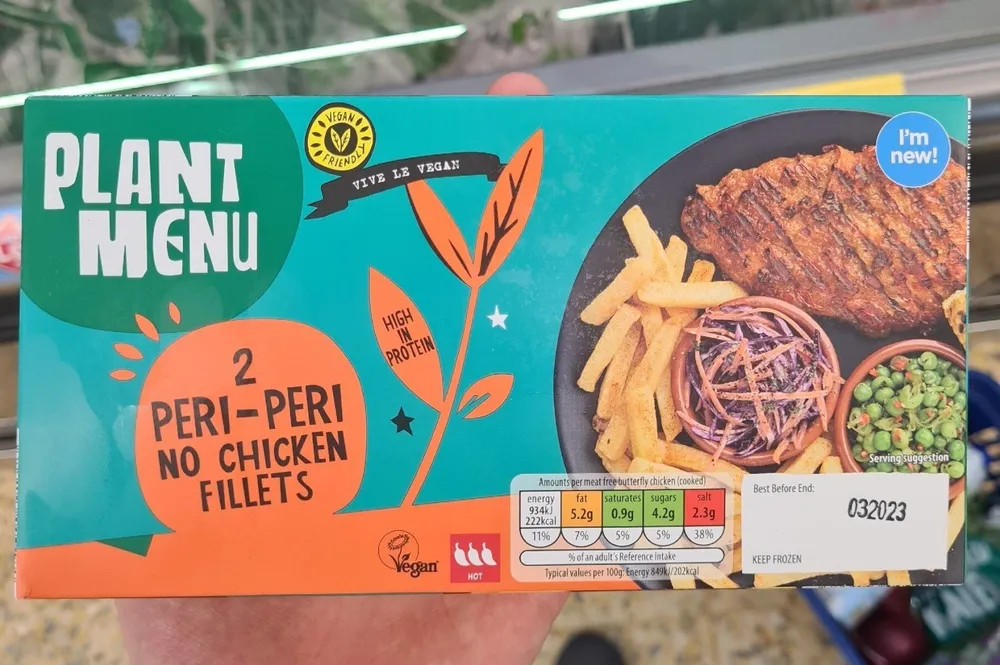 Plant Menu 2 Peri Peri No Chicken Fillets