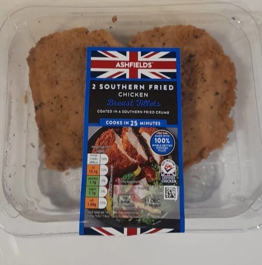 Southern fried chicken breast fillets